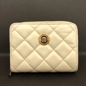 VERSACE Medusa Quilted Leather Bifold Wallet Ivory